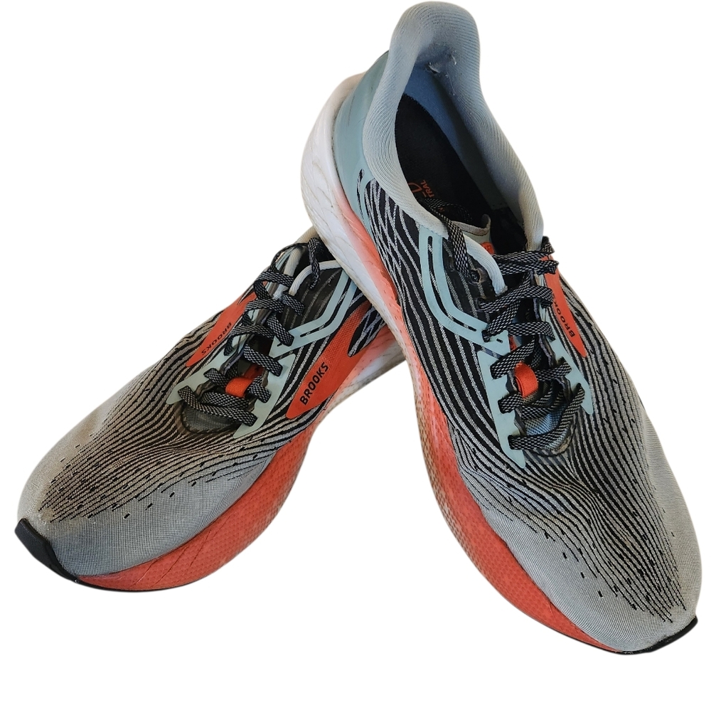 Brooks Hypersion III Blue & Orange Running Sneakers Men's Size 9.5